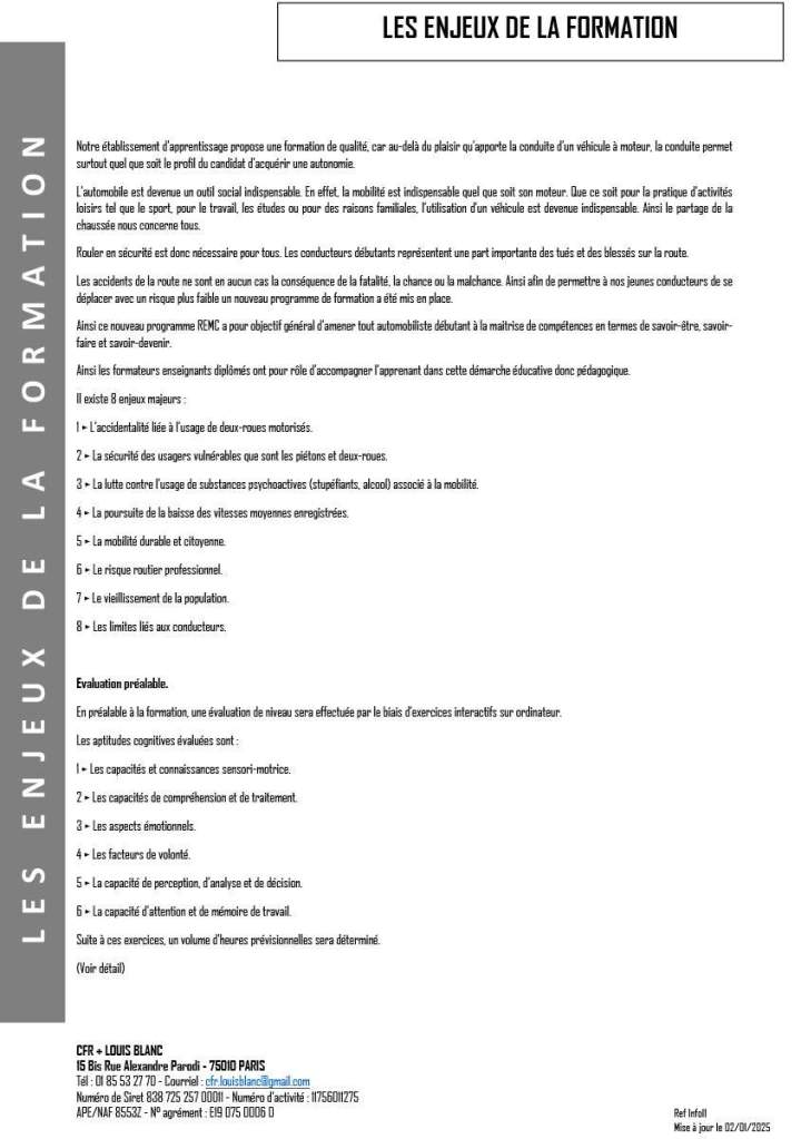 Programme de formation REMC auto crit 1.3