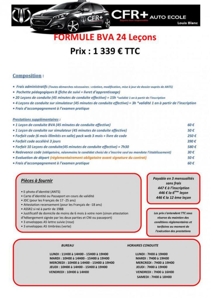 FORMULE BEA 24 LEÇONS 18H L.B