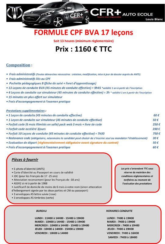 FORMULE CPF BEA 17 LEÇONS 13H L.B